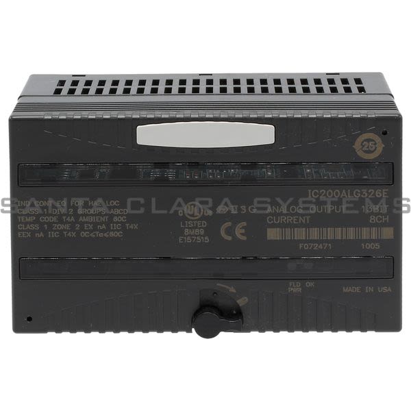 General Electric IC200ALG326 Output Module Analog 8 Channel 13Bit Current Product Image
