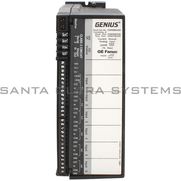 General Electric IC660BBA026 I/O Block Product Image