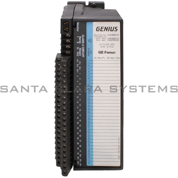 General Electric IC660BBD025 I/O Module 32-Point | Genius Block Product Image