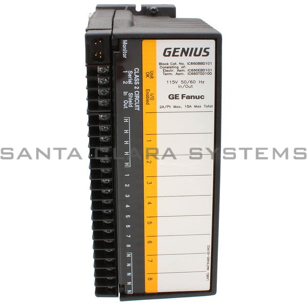 General Electric IC660BBD101 I/O Block | Genius Product Image
