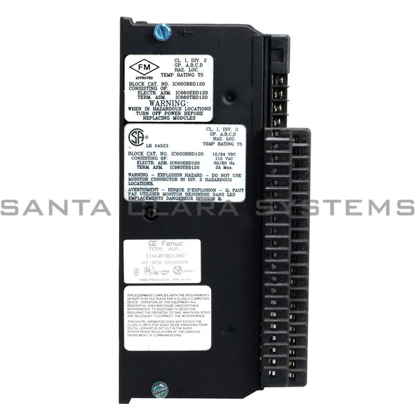 General Electric IC660BBD120 High Speed Counter Product Image