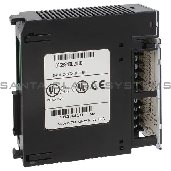 General Electric IC693MDL241 Input Module | Series 90-30 24 VAC/VDC 16-PT Product Image