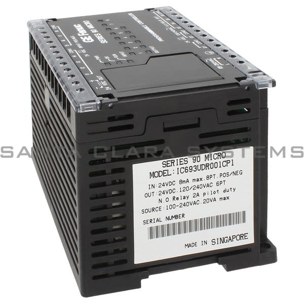 General Electric IC693UDR001CP1 Series 90 Micro 24VDC I/O Module Product Image