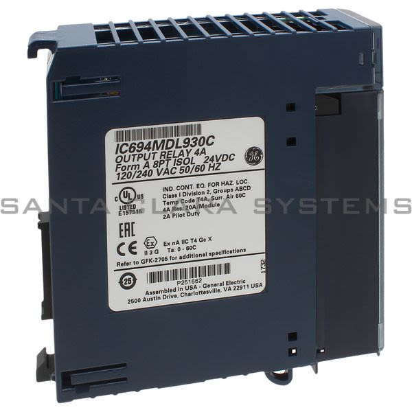 General Electric IC694 MDL 930  Relay Output Module | RX3i PACSystem Product Image