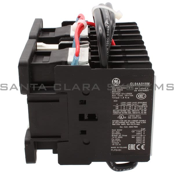 General Electric LAR04AJ Contactor Reversing 3P 20HP 32A 120VAC 1NO Aux Product Image