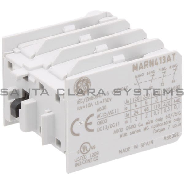 General Electric MARN4-13-AT Auxiliary Contact Block Product Image