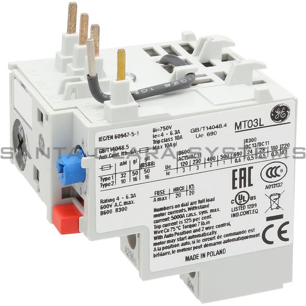 General Electric MT03L Overload Relay Product Image