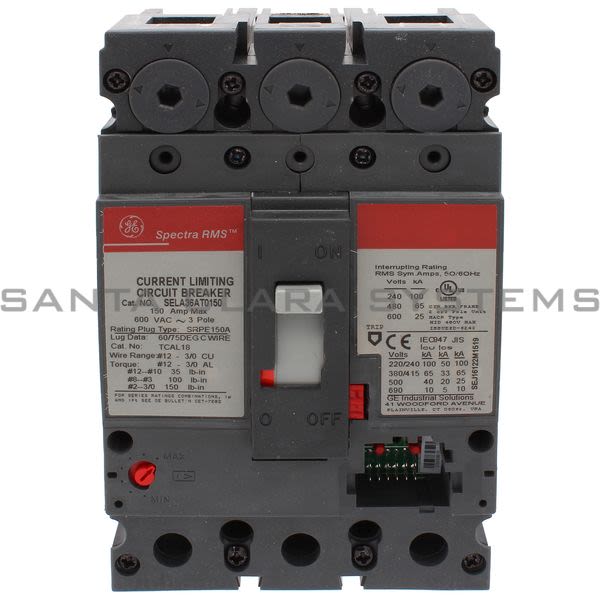 General Electric SELA36AT0150 Circuit Breaker Product Image