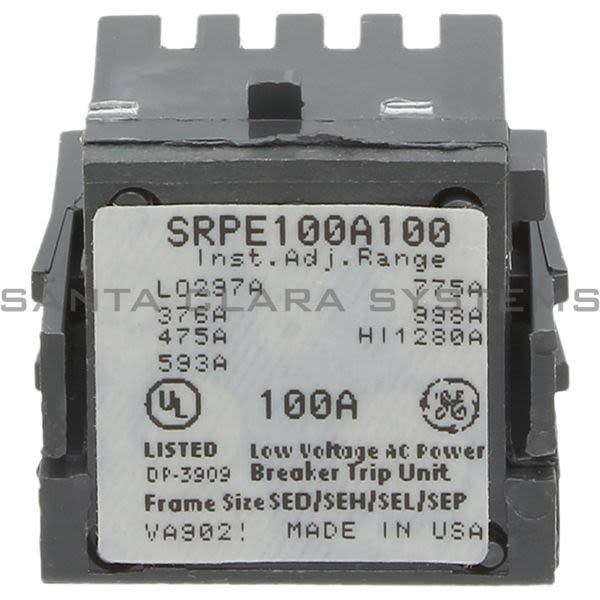 General Electric SRPE100A100 Rating Plug Product Image