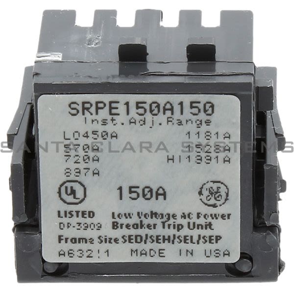General Electric SRPE150A150 Circuit Breaker Rating Plug Product Image
