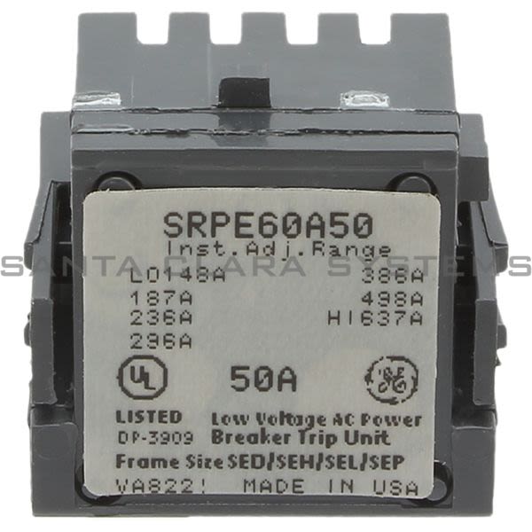 General Electric SRPE60A50 Rating Plug Product Image