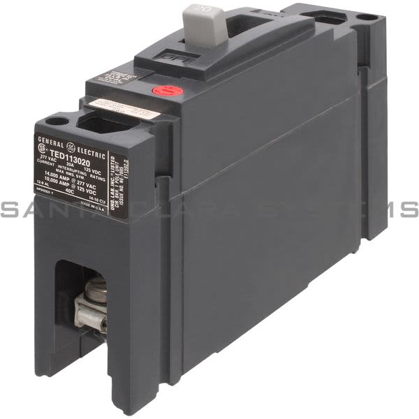 General Electric TED113020 Circuit Breaker Product Image