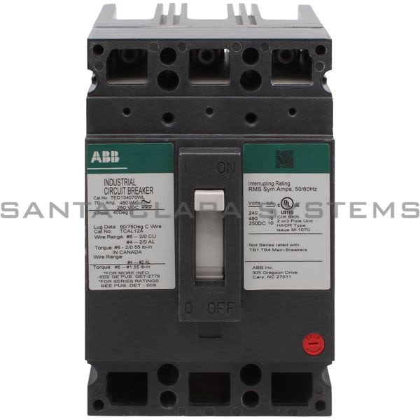 General Electric TED134070WL Circuit Breaker Product Image