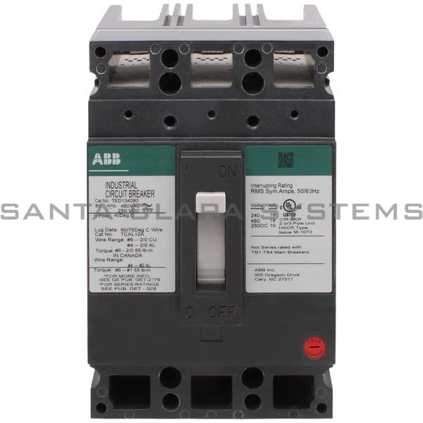 General Electric TED134080WL Circuit Breaker Product Image