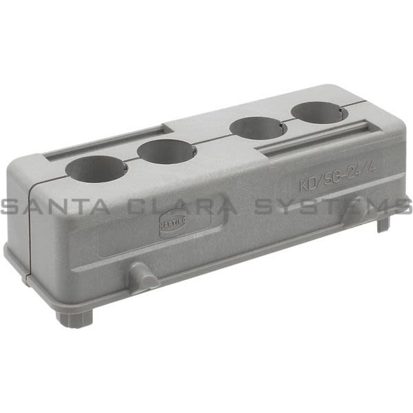 Harting 09 30 024 0408  Han B Split Hood | 24 B Panel Feed Through Housing Product Image