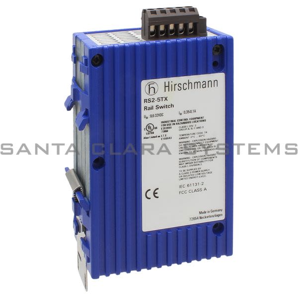 Hirschmann RS2-5TX  Ethernet Rail Mount Switch Product Image