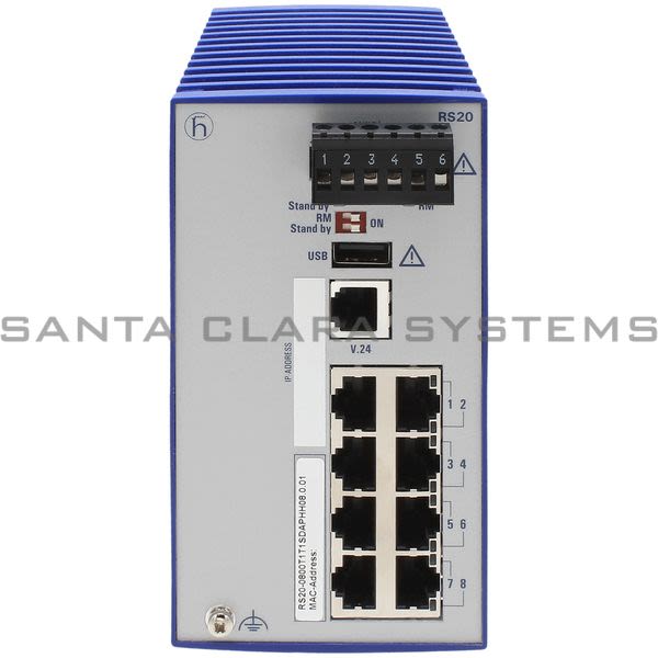 Hirschmann RS20-0800T1T1SDAPHH08.0.01  Rail Switch Product Image