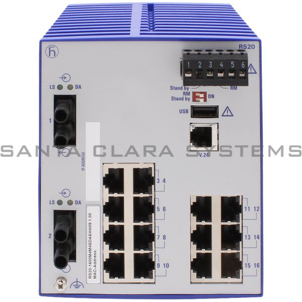Hirschmann RS20-1600M4M4SDAEHH09.1.00 Managed Ethernet Rail Switch Product Image
