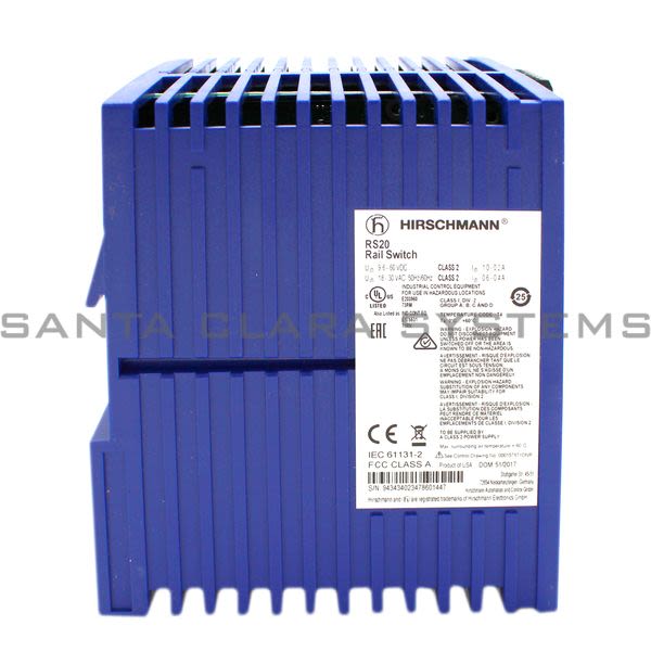 Hirschmann RS20-1600T1T1SDAE RS20 Rail Switch | 943 434-023 Product Image