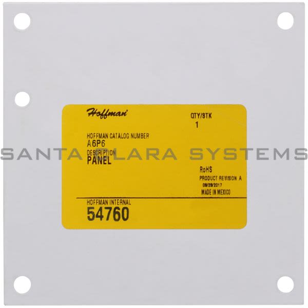 Hoffman A6P6 Panel Product Image