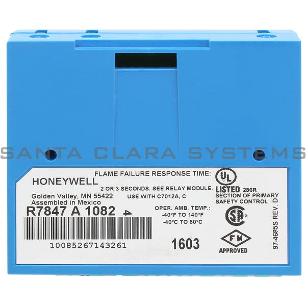 Honeywell R7847A 1082  Flame Amplifier Product Image