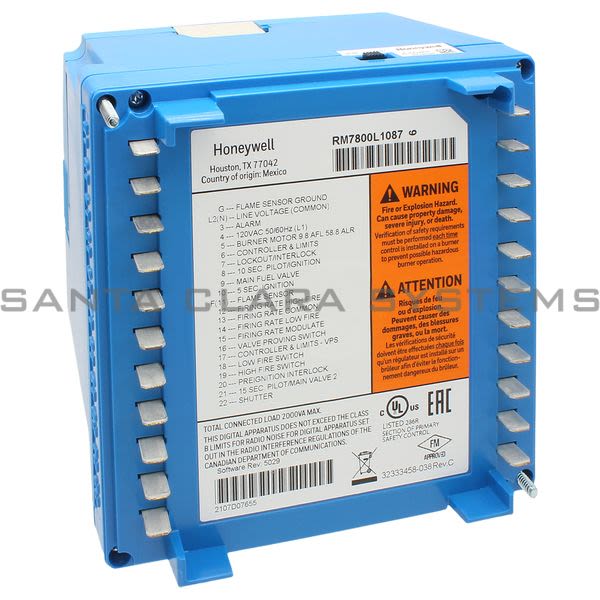 Honeywell RM7800L1087 Automatic Programming Control Product Image
