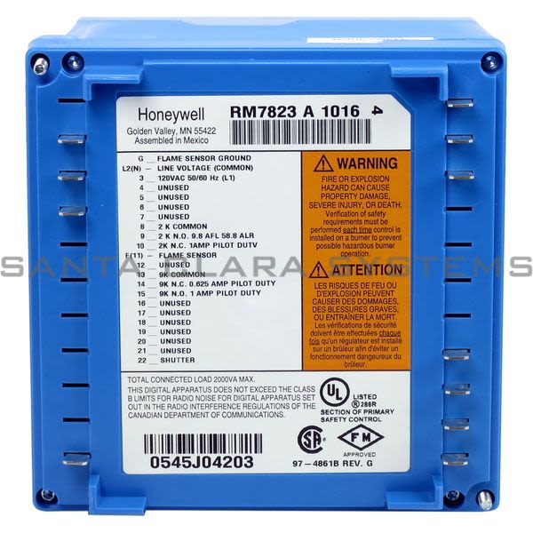 Honeywell RM7823A1016 Burner Control Product Image