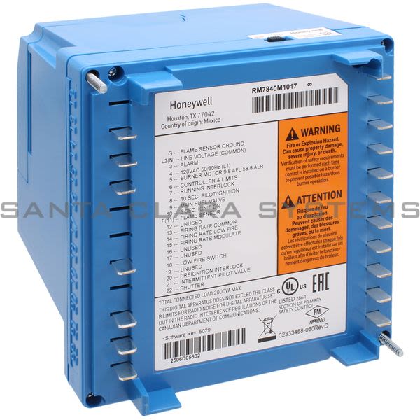 Honeywell RM7840M1017 Burner Control Product Image