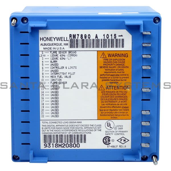 Honeywell RM7890A1015 Burner Control Product Image