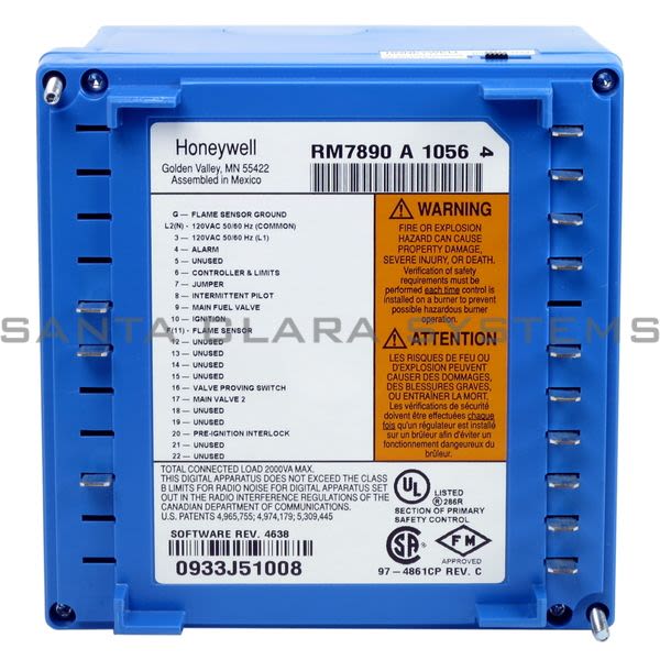 Honeywell RM7890A1056 Flame Safety Amplifier Product Image