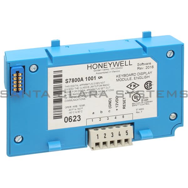 Honeywell S7800A1001 Keyboard Display Module Product Image