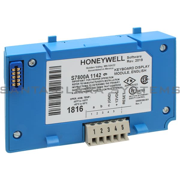 Honeywell S7800A1142 Keyboard Display Module Product Image