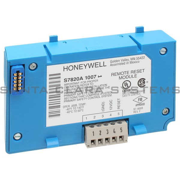 Honeywell S7820A1007 Remote Set Module Burner Control Product Image