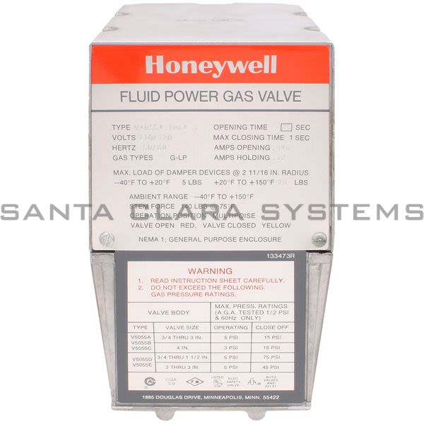 Honeywell V4055A1064 Fluid Power Gas Valve Product Image