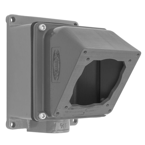 Hubbell FW6010055 Mounting Box | Angled Back Box with Adapter Product Image