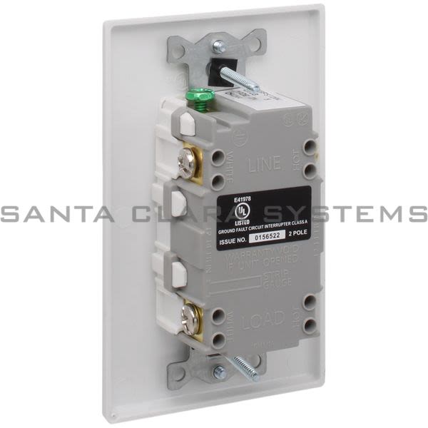 Hubbell GFBFST20W Self Test Faceless GFCI Product Image