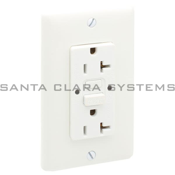 Hubbell GFRST20W GFCI Commercial Self Test 20A 125V White Product Image