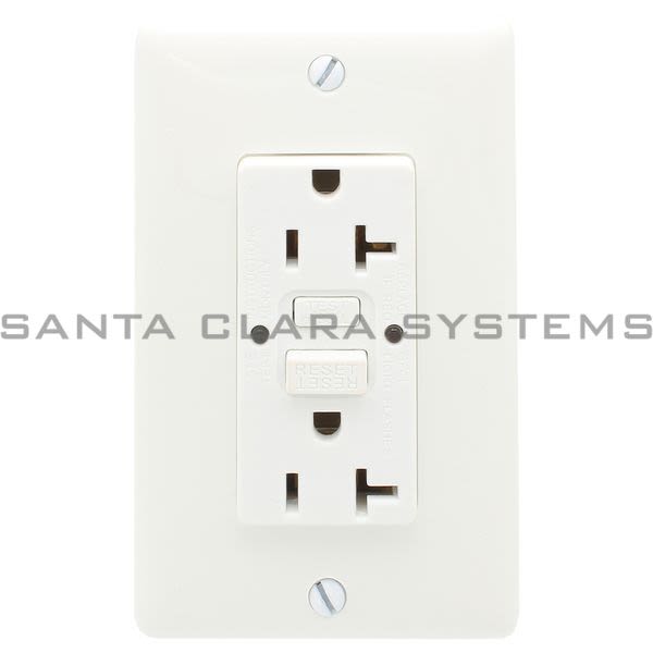 Hubbell GFRST20W GFCI Commercial Self Test 20A 125V White Product Image