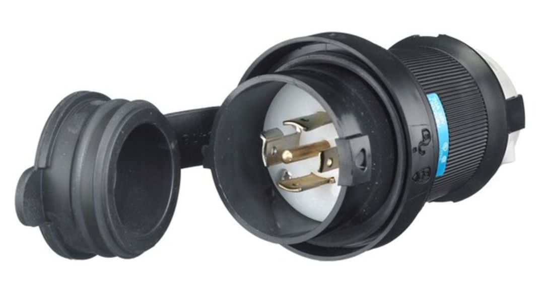 Hubbell HBL2511SW Twist-Lock Watertight Safety-Shroud Plug Product Image