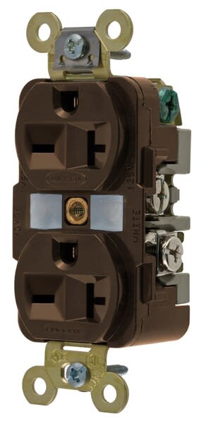 Hubbell HBL5462  Heavy Duty Specification Grade Duplex Receptacle Product Image