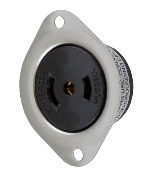 Hubbell HBL7487 Twist-Lock Flanged Receptacle Product Image