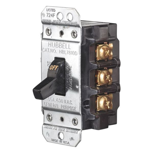 Hubbell HBL7810D Manual Motor Disconnect Switch | CIRCUIT-LOCK Product Image