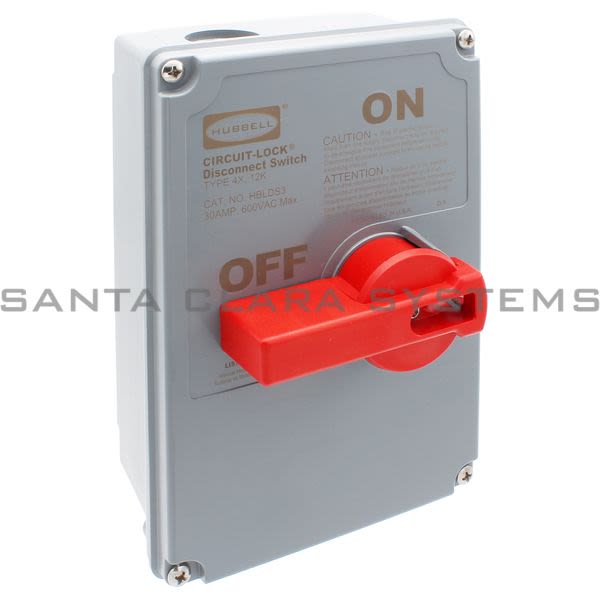 Hubbell HBLDS3 Disconnect Switch | CIRCUIT-LOCK Product Image