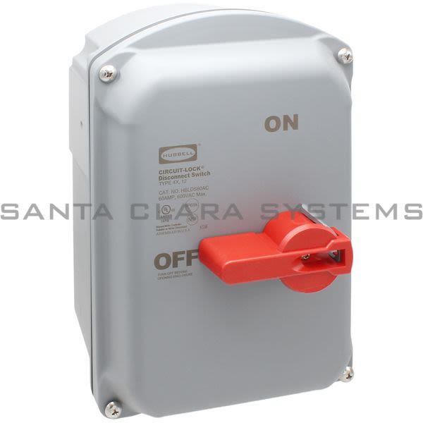 Hubbell HBLDS60AC Industrial Grade Motor Disconnect Product Image