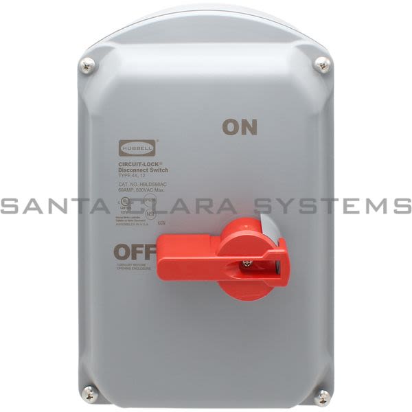 Hubbell HBLDS60AC Industrial Grade Motor Disconnect Product Image
