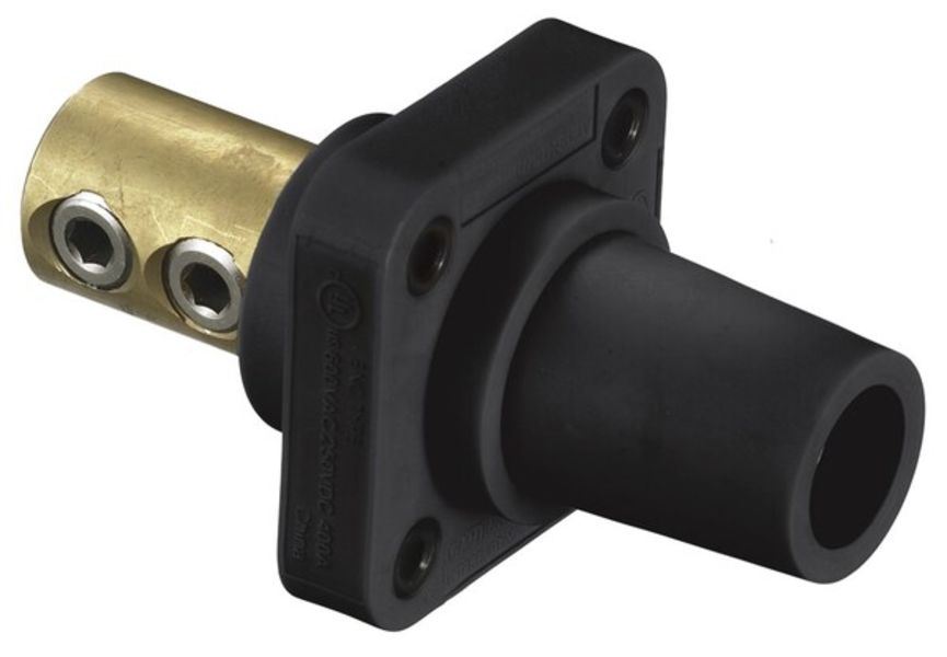 Hubbell HBLFRBK Single Pole Female Receptacle Product Image