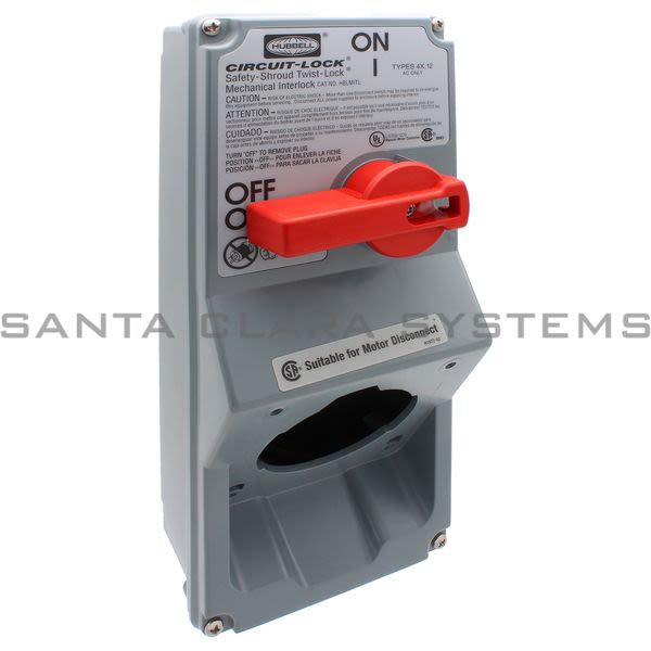 Hubbell HBLMITL Safety-Shroud Twist-Lock | Mechanical Interlock | Circuit-Lock Product Image