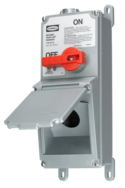 Hubbell SETL3 Switched Twist-Lock Enclosure Product Image