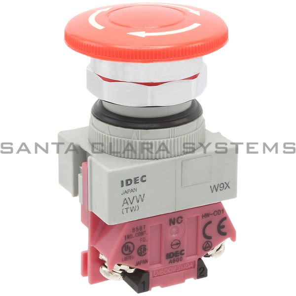 Idec AVW411-R Pushbutton Switch Product Image