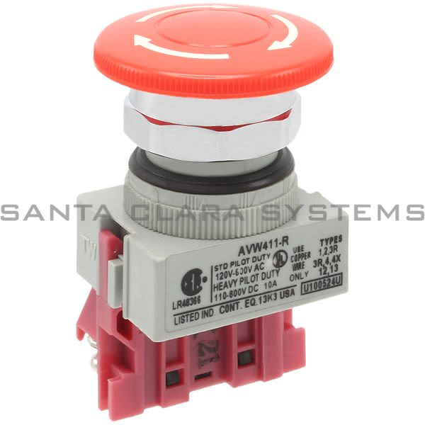 Idec AVW411-R Pushbutton Switch Product Image